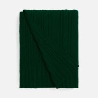 Плед Remitti, темно-зеленый (хвойный)