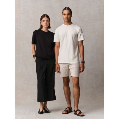 Футболка унисекс Lyam, белая (белоснежная)-7