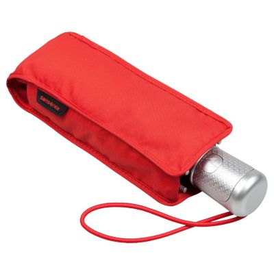 Складной зонт Alu Drop, 4 сложения, автомат, красный-4