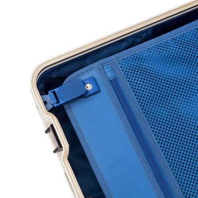 Чемодан Metal Luggage, золотистый-11