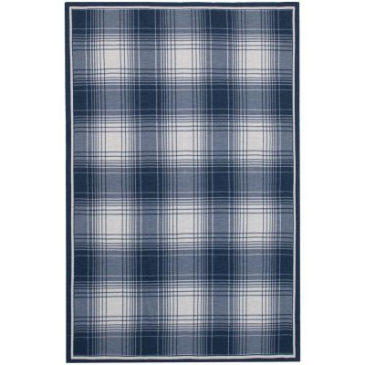 Плед Duotone, синий с белым-2