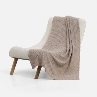 Плед Braidera, бежевый меланж-1