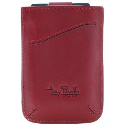 Футляр для карточек Vernazza, вертикальный, бордовый-1