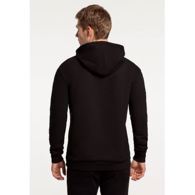Толстовка с капюшоном «Леон», черная-3
