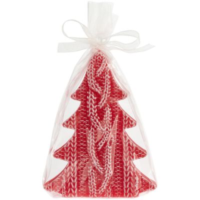 Свеча Kniteam, елка, красная-1