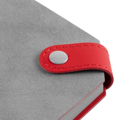 Ежедневник Corner, недатированный, серый с красным-6