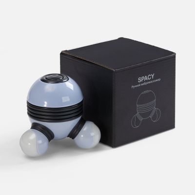 Ручной вибромассажер Spacy, серый с черным-5