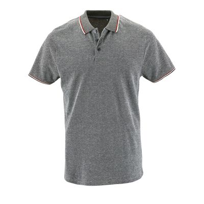 Рубашка поло мужская Paname Men, черный меланж-0
