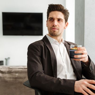 Термобокал Rocks для крепких напитков, стальной-3