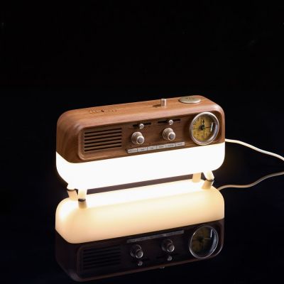 Bluetooth-колонка с беспроводной зарядкой, часами и подсветкой Multiverse, ver.2-8