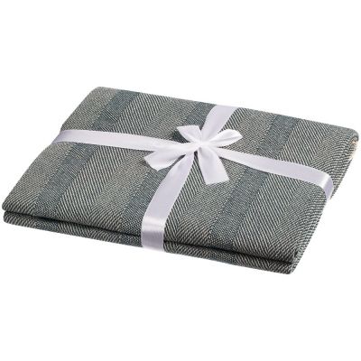 Плед «Сенеж», серо-синий-2