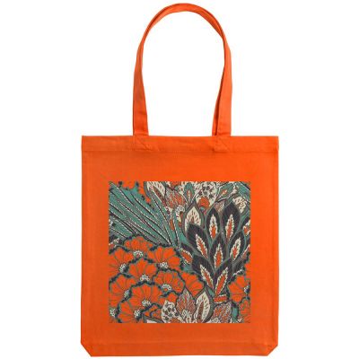 Холщовая сумка «Пастораль», оранжевая-1