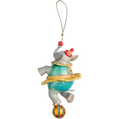 Набор из 3 елочных игрушек Circus Collection: барабанщик, акробат и слон-6