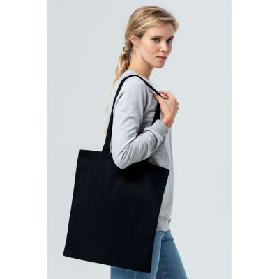 Холщовая сумка Basic 105, черная-4