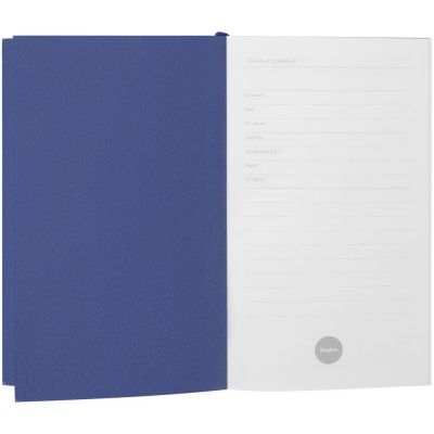 Ежедневник Flat Mini, недатированный, синий-3