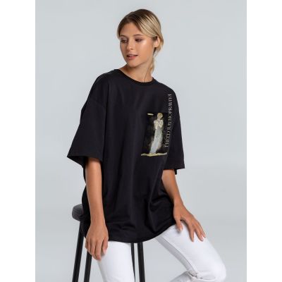 Футболка оверсайз I Need Ravnopraviya, черная-1