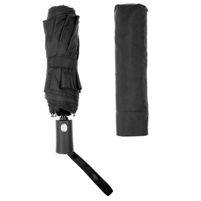Зонт складной Easy Close, черный-3
