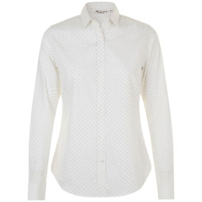 Рубашка женская Becker Women, белая с темно-синим-0