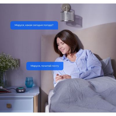 Умная колонка «Капсула Мини» с помощником «Маруся», темно-серая-4
