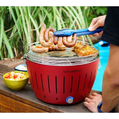 Угольный гриль Lotus Grill Classic, красный-4