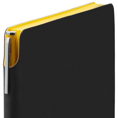 Ежедневник Flexpen Black, недатированный, черный с желтым-6