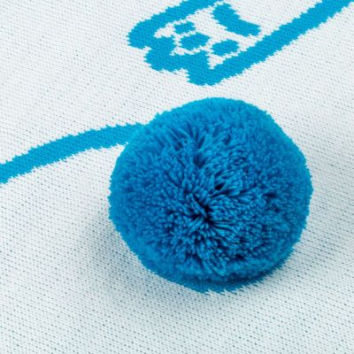 Детский плед Tender. Cats, белый с бирюзовым-4