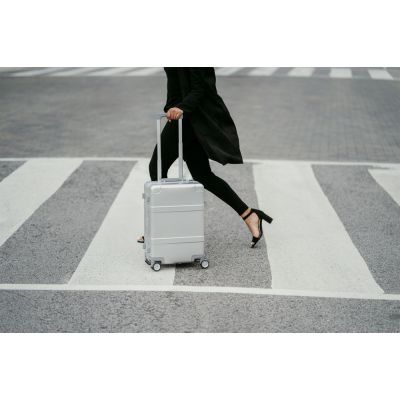 Чемодан Metal Luggage, серебристый-8