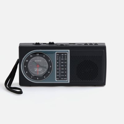 Bluetooth-колонка с радио Comradio, черная-2