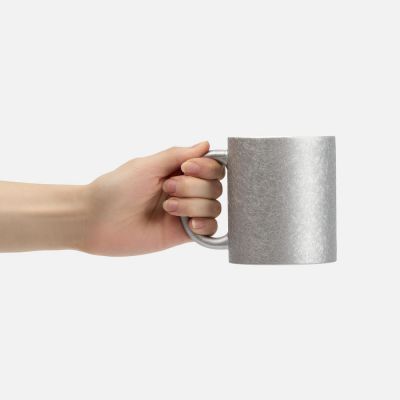 Кружка для сублимационной печати Sagredo, серебристая-2