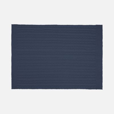 Плед Remitti, серо-синий (сланец)-3