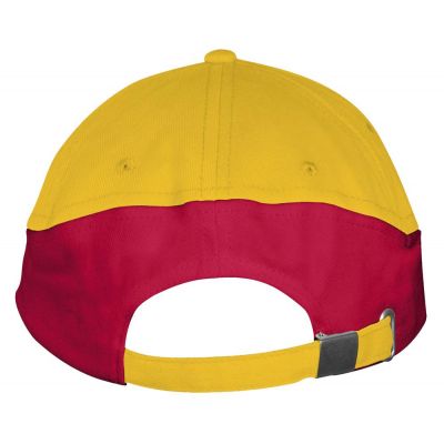 Бейсболка Booster, желтая с красным-2