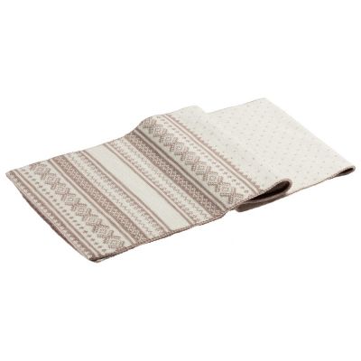 Шарф Lambient, бежевый с молочно-белым-1