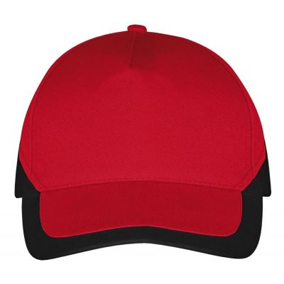 Бейсболка Booster, красная с черным-1