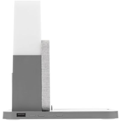 Зарядная станция с часами и подсветкой Large Charge, серая-6