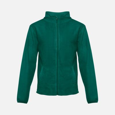 Куртка флисовая мужская Helsinki, темно-зеленая-0