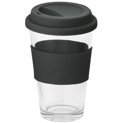 Стакан с крышкой Barty, черный-0