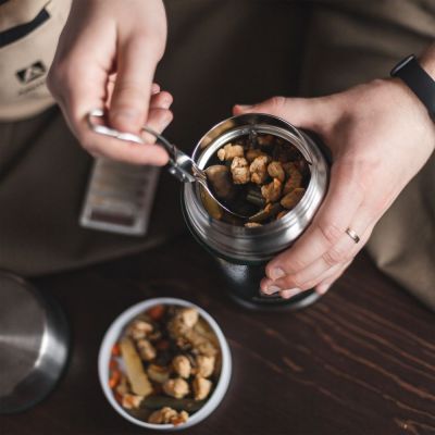 Термос для еды в чехле «Арктика 600», зеленый-3