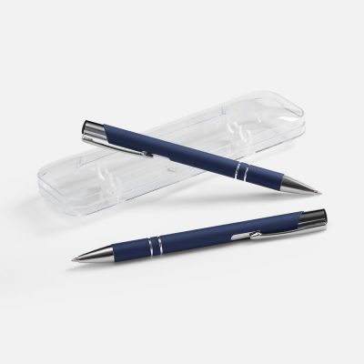 Набор из 2 ручек Keskus Soft Touch, синий-0