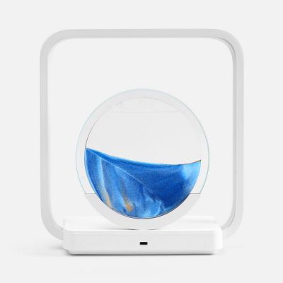 Интерьерный светильник с беспроводной зарядкой Sandflow, белый-2