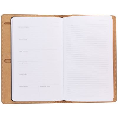 Еженедельник-портфолио Remini, недатированный, бежевый-4