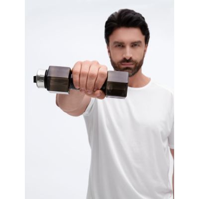 Бутылка для воды Hantelis, черная-4