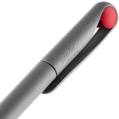 Ручка шариковая Prodir DS1 TMM Dot, серая с красным-5