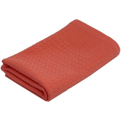 Полотенце вафельное «Деметра», большое, оранжевое (грейпфрут)-0