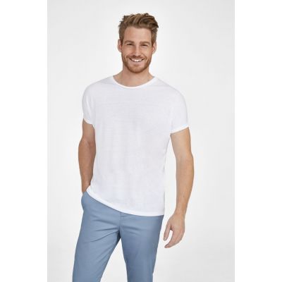 Футболка мужская для сублимации Magma Men, белая-0