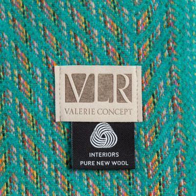 Плед Brera Verde Smeraldo, бирюзовый-2