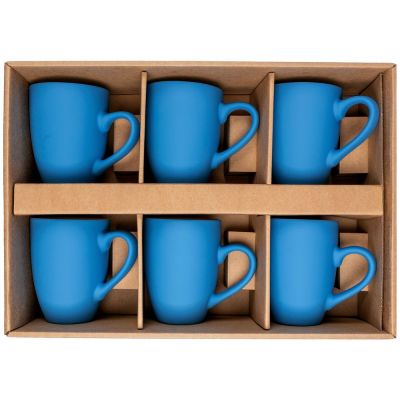 Набор кружек Best Morning c покрытием софт-тач, голубой-2