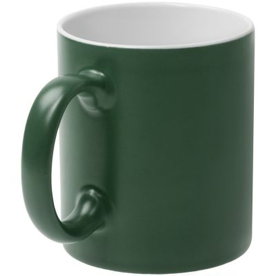Кружка Promo матовая, темно-зеленая-1