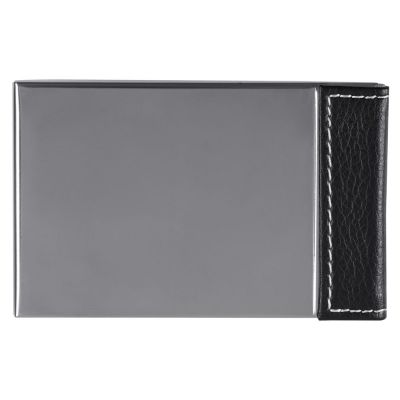 Визитница Prestige, черная с оранжевым-3