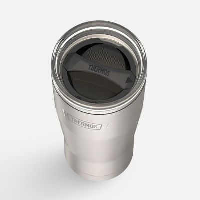 Термокружка Icon 710 с поворотной крышкой, серебристая (стальная)-3