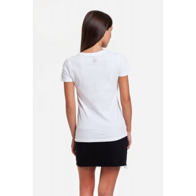 Футболка женская «Прикоснуться словами», белая-4